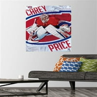 Montreal Canadiens-Carey fali poszter Push csapokkal, 22.375 34