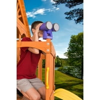 Kreatív Cedar Designs GreenPlastic Swing Set Távcső, A Fantáziadús Játékhoz