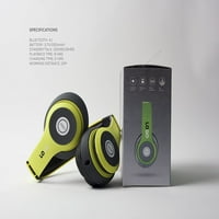 Bluetooth zajszűrő-fülhallgató, lime zöld, lgo-pre-srg