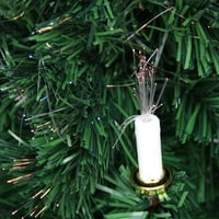 4 'előtte megvilágított száloptikai mesterséges karácsonyfa gyertyákkal - Multi Lights