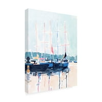 Emma Scarvey 'Wercolor Boat Club I' Canvas Art