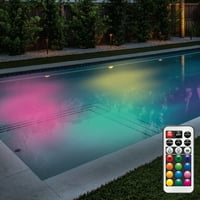 Nagy értékű színváltó vízálló mini LED -es korong lámpák távvezérlővel