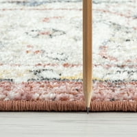 Hagyományos terület szőnyeg keleti rozsda, kék nappali könnyen tisztítható
