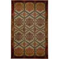 Mohawk otthoni prizmatikus andromeda vörös hagyományos díszítő marokkói precíziós nyomtatott terület szőnyeg, 10'x14 ', piros