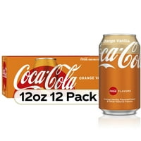 Coca-cola narancssárga vanília szóda pop, fl oz, kannák