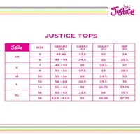 Justice Girls Dip festék szemet, Baby Doll Top, Méret 5- & Plus