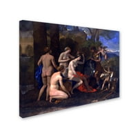 Nicolas Poussin „Mars és Vénusz” vászon művészete