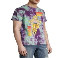 Dragon Ball Z lila nyakkendő festék férfi és nagy férfi grafikus póló