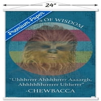 Csillagok háborúja: Saga-Chewbacca idézet fali poszter fa mágneses kerettel, 22.375 34