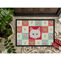 Carolines Treasures CK5175JMAT török angóra macska szerelem ajtószőnyeg, beltéri szőnyeg vagy kültéri üdvözlő szőnyeg lábtörlő,