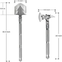 Kemping lapát fejsze készlet-összecsukható hordozható több eszköz túlélési készletek taktikai Derékcsomaggal, katonai lapáttal