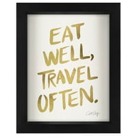 Egyél jól utazást gyakran ”choquillette árnyék bo keretes művészet - Americanflat