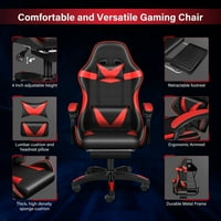 Aukfa Gaming forgószék lábtámaszos, kényelmes fekvő irodai székek gyerekeknek felnőtteknek