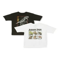 Jurassic Park Boys grafikus pólók csomag, méret 4-18