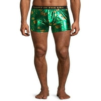 Mad Motor St. Patrick hántolatlan az USA -ban zöld és arany férfi boxer rövidnadrág