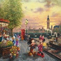 CEAO - Thomas Kinkade - Disney - Mickey & Minnie Travel - Négy reteszelő kirakós puzzle