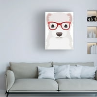 Furbaby leányvállalatok „Hipster szemüvegeket viselve” 4 'vászon művészet