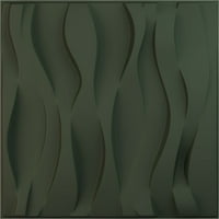 Ekena Millwork 5 8 W 5 8 H Riverbank Endurawall dekoratív 3D fali panel, Ultracover Satin Hunt Club Green