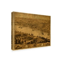 Red Atlas Designs 'Jefferson City Mo 1869' Canvas Art