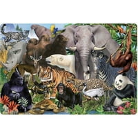 S. Shure veszélyeztetett állatok jumbo padló puzzle
