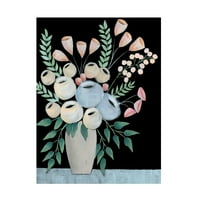 Regina Moore 'Rosada Floral II' vászon művészet