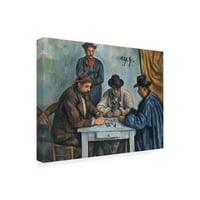 Védjegy Képzőművészet 'The Card Players Table' vászon művészet: Paul Czann