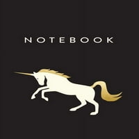 Notebook: Gold Unicorn Journal, Notebook, Napló, Bélelt oldalak, oldalak