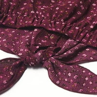 Sok szeretet a szótlan lányok számára Virágos nyakkendő elülső áramlási hüvely teteje és illesztő skort, 2 darabos ruhakészlet,