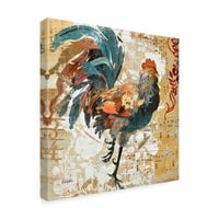 Védjegy Képzőművészet 'Rooster Flair I' Canvas Art készítette: Evelia Designs