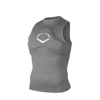 Evoshield férfi mellkasi őr ujjatlan ing, faszén ifjúság nagy