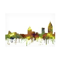 Marlene Watson 'Mobile Alabama Skyline Safari Buff' Canvas Art