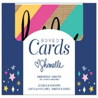 American Crafts A Cards w boríték 40 doboz-shimelle csillogó lány