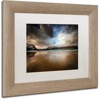 Védjegy Szépművészet Ramberg Beach Canvas Art készítette: Philippe Sainte-Laudy, White Matte, Birch Frame