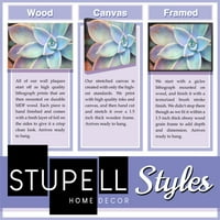 Stupell Industries Farm to Table Kitchen Silver Ware Wood Texture Word Design Graphic Art Fekete Keretes Art Print Wall Art,
