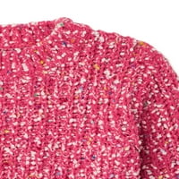 Wonder Nation Girls hosszú ujjú Chenille újdonság pulóver pulóver, méretek 4- & Plus