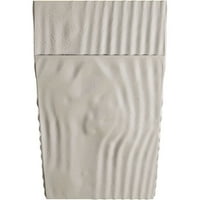 Ekena Millwork 6 H 10 D 48 W Sandflasztált Fau Wood kandalló kandalló készlet Ashford Corbels -szel, fehér mosott
