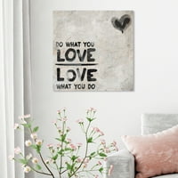 A Wynwood Studio tipográfia és idézi a fali művészet vászon nyomtatványokat: „Csináld, amit szeretsz” Szerelem idézetek és mondások