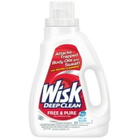 Wisk® Deep Clean Free és Pure mosószer, fl. Oz. Kancsó