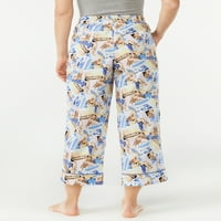 Joyspun női szövött Capri pizsamás nadrág, S méret S -tól 3X -ig