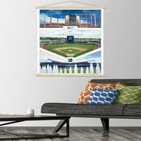Kansas City Royals - Kauffman Stadium fali poszter fa mágneses kerettel, 22.375 34