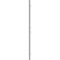 Ekena Millwork 18 W 51 H True Fit PVC Két egyenlő emelt panel redőnyök, alapozva