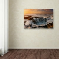 Védjegy Szépművészet 'Oregon Thor's Well' Canvas Art készítette: Mike Jones Photo