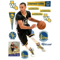 Fathead Stephen Curry: Point Guard - életnagyságú hivatalosan engedéllyel rendelkező NBA eltávolítható fali matrica