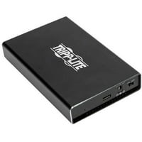 Tripp Lite USB 3. Gen SATA SSD HDD-USB-C Ház Adapter UASP támogatással, fém ház, Thunderbolt kompatibilis