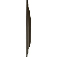 Ekena Millwork 19 W 5 8 H 1 8 P Háromszög Mennyezeti Medál, Kézzel Festett Kő Kandalló