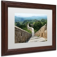 Védjegy Képzőművészet Great Wall V vászon művészet, Philippe Hugonnard, White Matte, Wood Frame