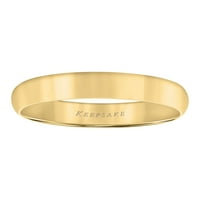 TEARTEAKE 10KT Sárga Gold Comfort Fit Wedding Band