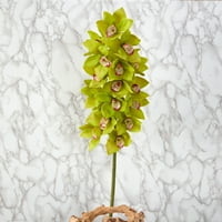 Szinte természetes 40in. Cymbidium orchidea mesterséges virág