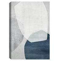 Remekmű Művészeti Galéria Sorentia Blue Absztrakt, Belle Maison Canvas Art Print 24 36