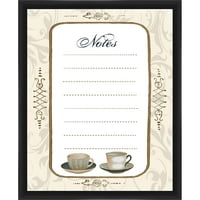 Coffe Notes Fekete Memoboard